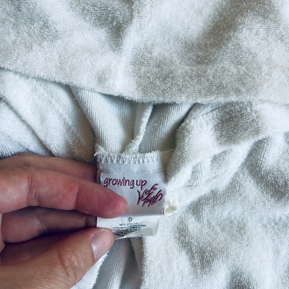 White Terry Cloth Swimsuit Cover Up - Picture 5 of 5